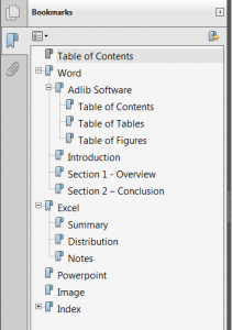 PDF Bookmarks