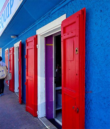 Walking around the colourful Saint Pierre