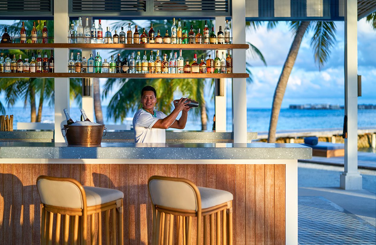 Barman at Long Bar