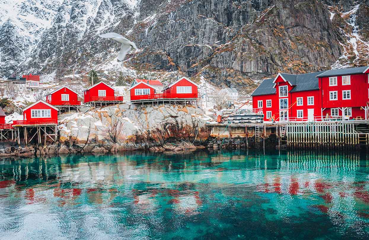 Village called A in Lofoten islands, Image by iacomino FRiMAGES, Shutterstock