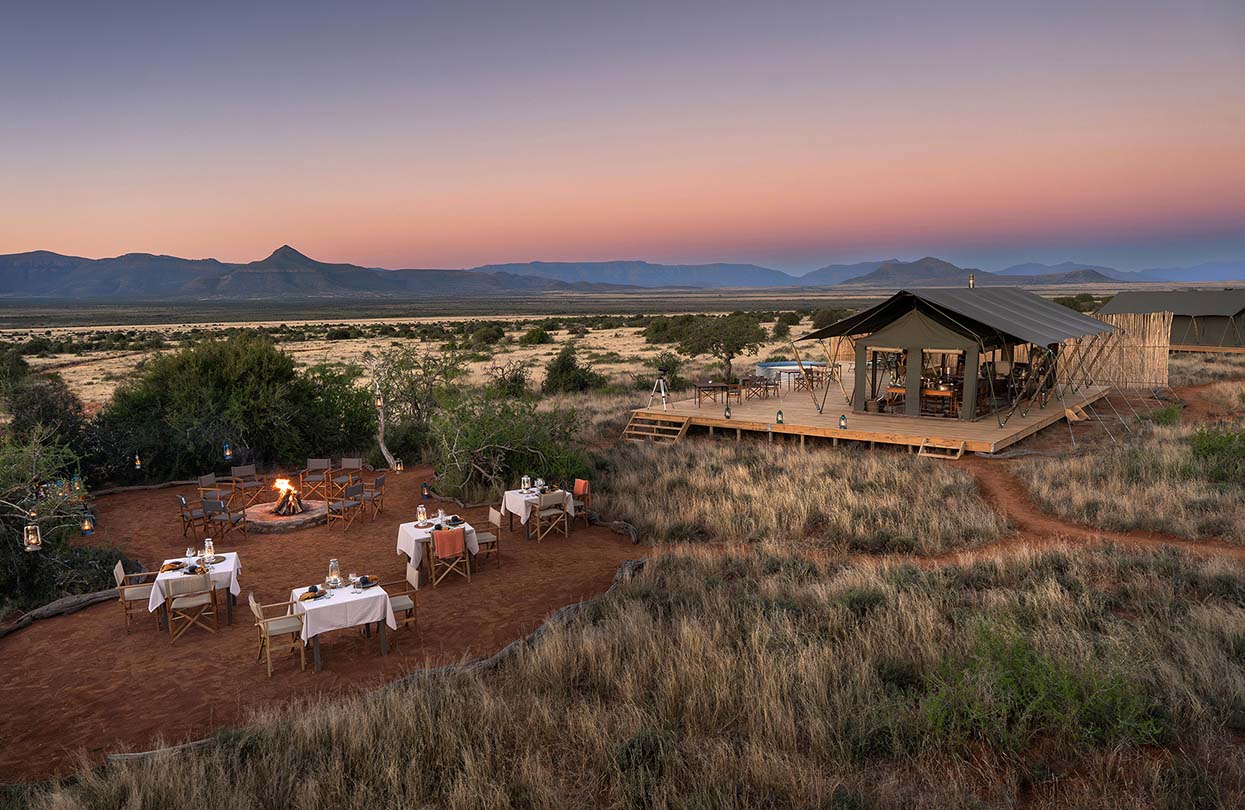 Samara Plains Camps dining mess tent, Maike McNeill