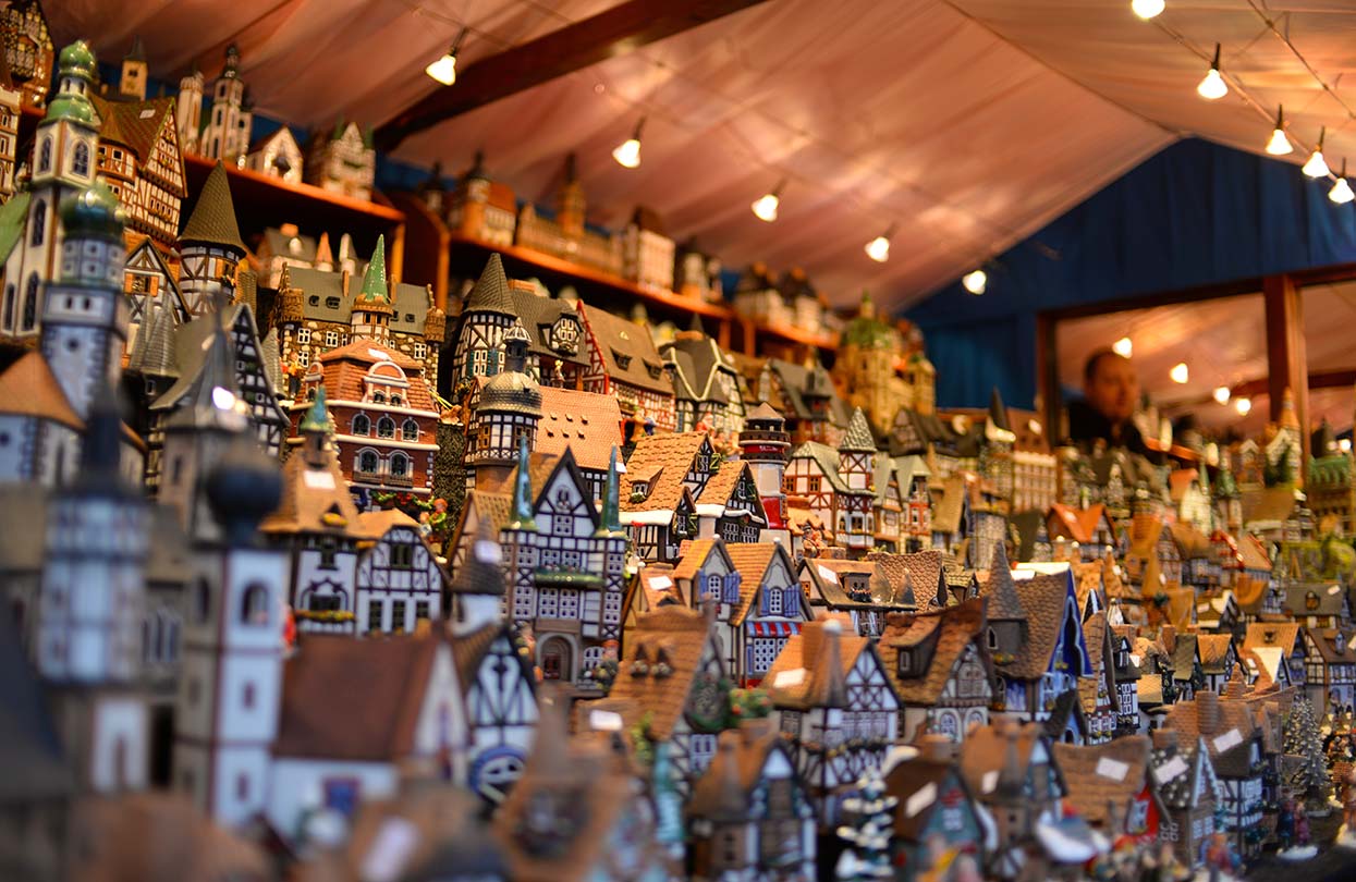 Christmas decorations at the Hamburg Christmas Market, image by Anastacija, Shutterstock