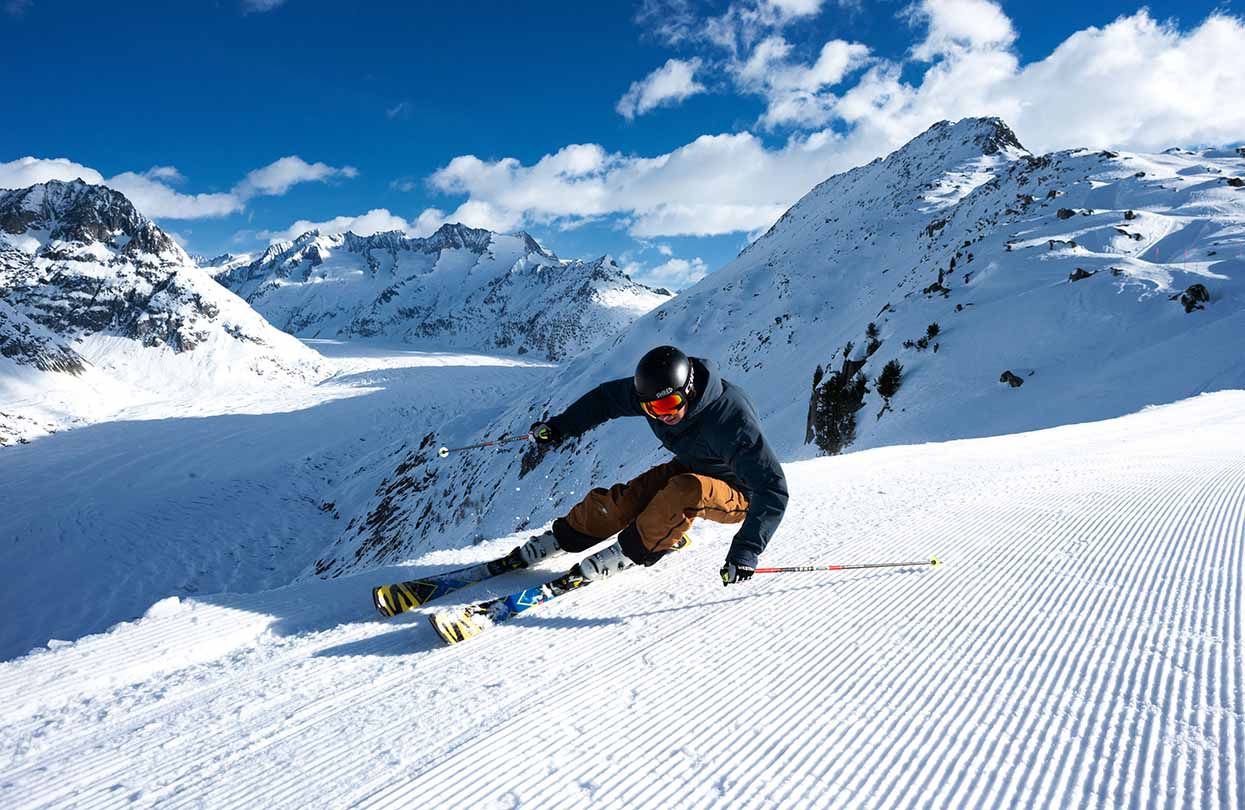 Skiing at Aletsch Arena, Image Copyright Switzerland Tourism