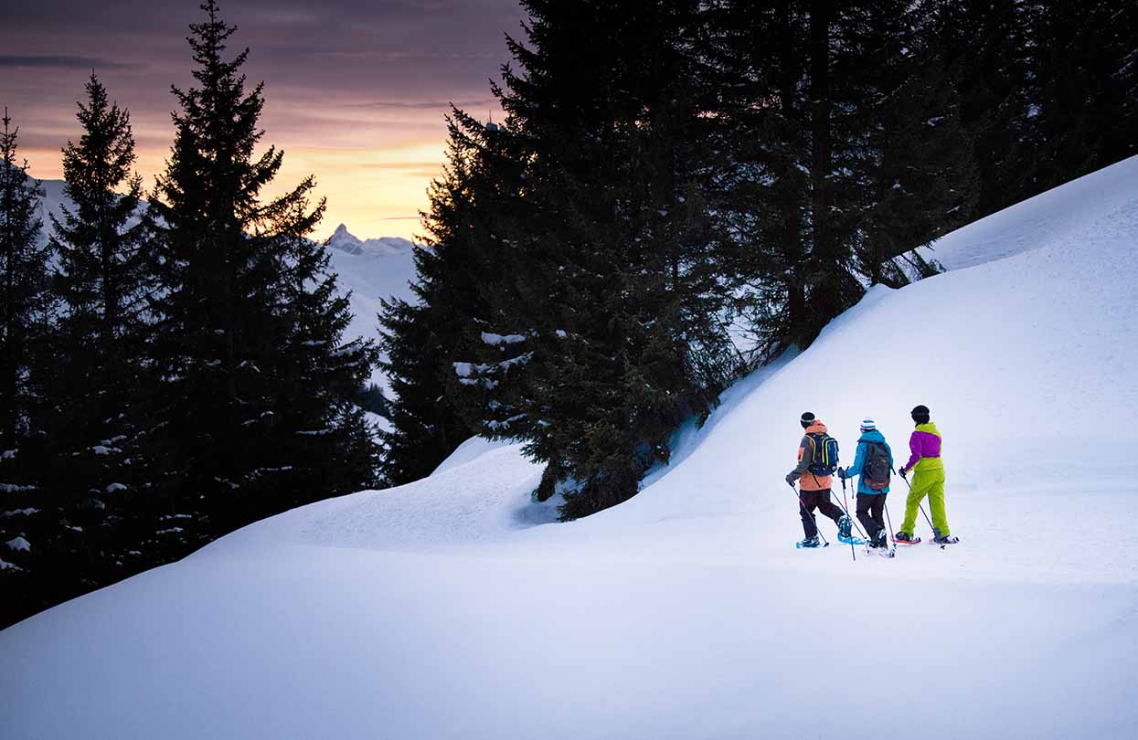 Snowshoeing across dreamy landscapes, Image Copyright JB Bieuville, Switzerland Tourism