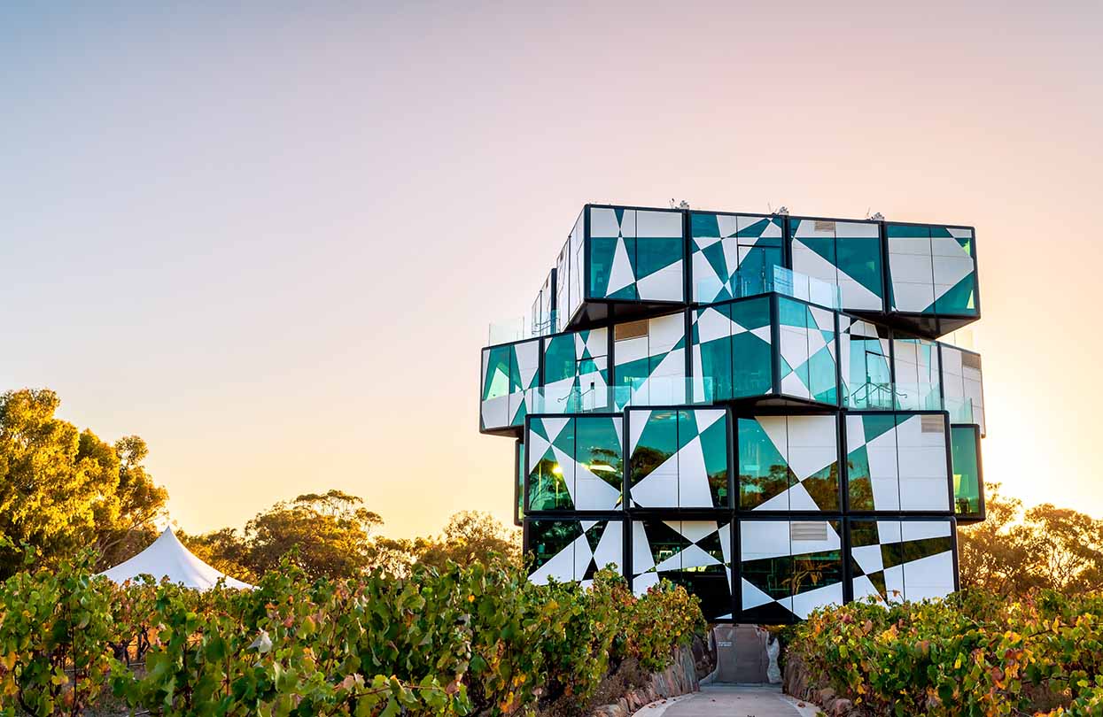 The dArenberg Cube at McLaren Vale, image by myphotobank com au, Shutterstock