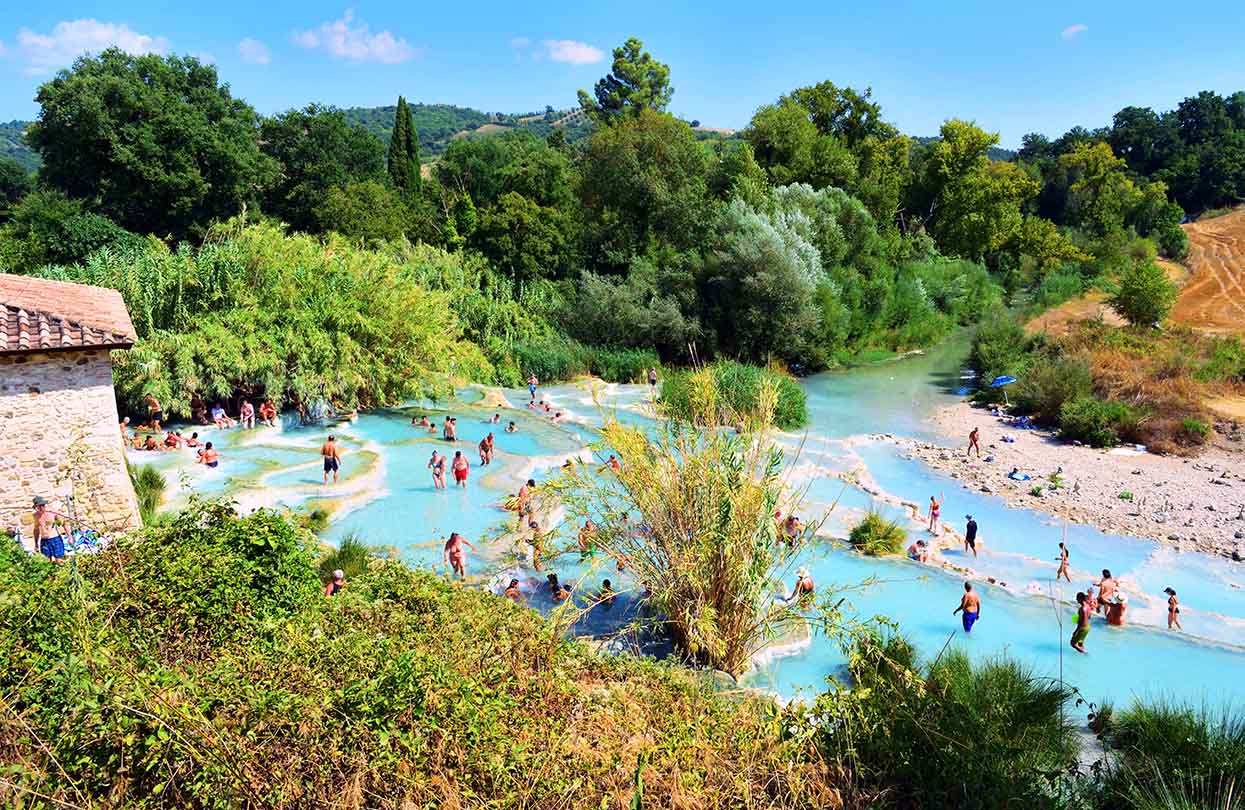 Thermal spring of Saturnia in Tuscany, image by Simona Bottone, Shutterstock